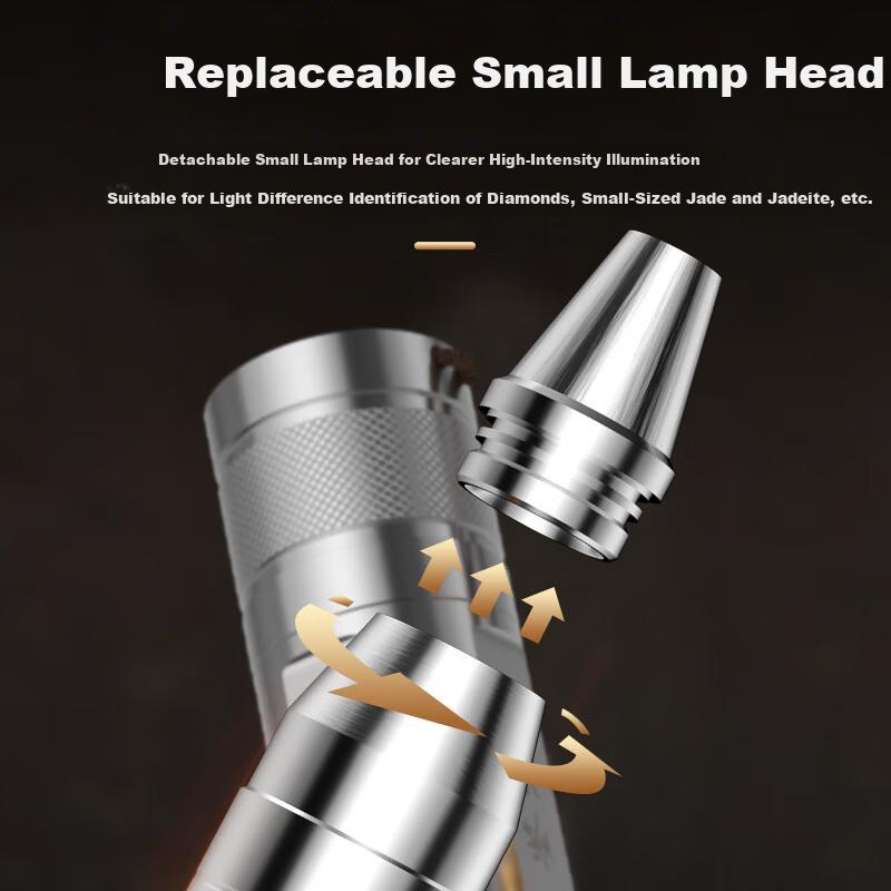 Tianhuo Jade Flashlight Identification Lamp High-Power Jewelry Jadeite Inspection 365nm UV Four-Color Detection Light