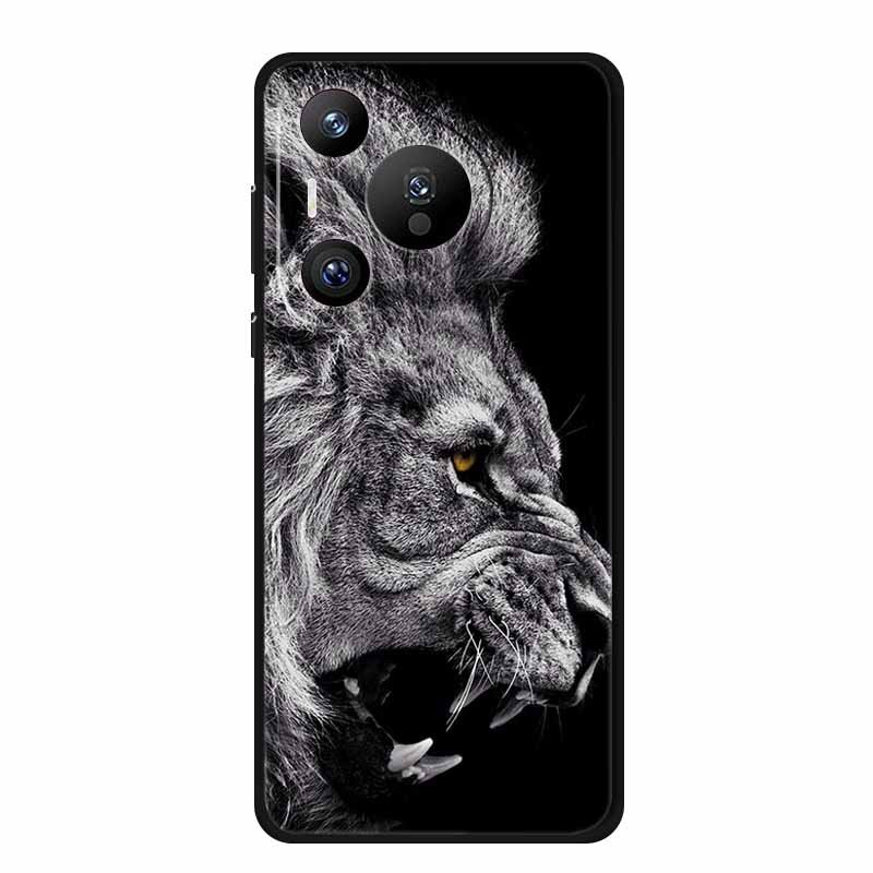 Чехол для телефона Huawei Pura 70 Pro Модный Черный Силиконовый Мягкий Задний Чехол-Крышка Для Huawei Pura 70 Pro Чехол 70Pro Pura70 Pro Корпус