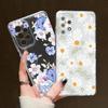 Прозрачный чехол с цветочным принтом для Samsung Galaxy S26 Ultra S25 FE S26 Plus A17 A57 A56 A55 A36 A26 A16 A07 A06 Модный ТПУ чехол