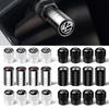 CAT1 Volkswagen Golf Rline Polo GTI R Badge 4Pcs Metal Car Wheel Tire Valve Caps Cover Accessories for VW Jetta Touareg CC Passat MK7