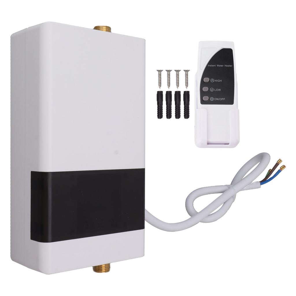 Home Kitchen Indoor Electric Water Heater with Remote Control Small Instantaneous Water Heater