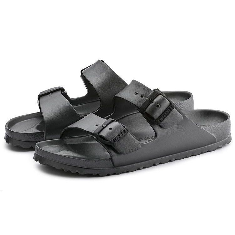 Birkenstock Arizona Двойная Пряжка Дышащие EVA Шлепанцы Унисекс Сандалии Серые 1001497