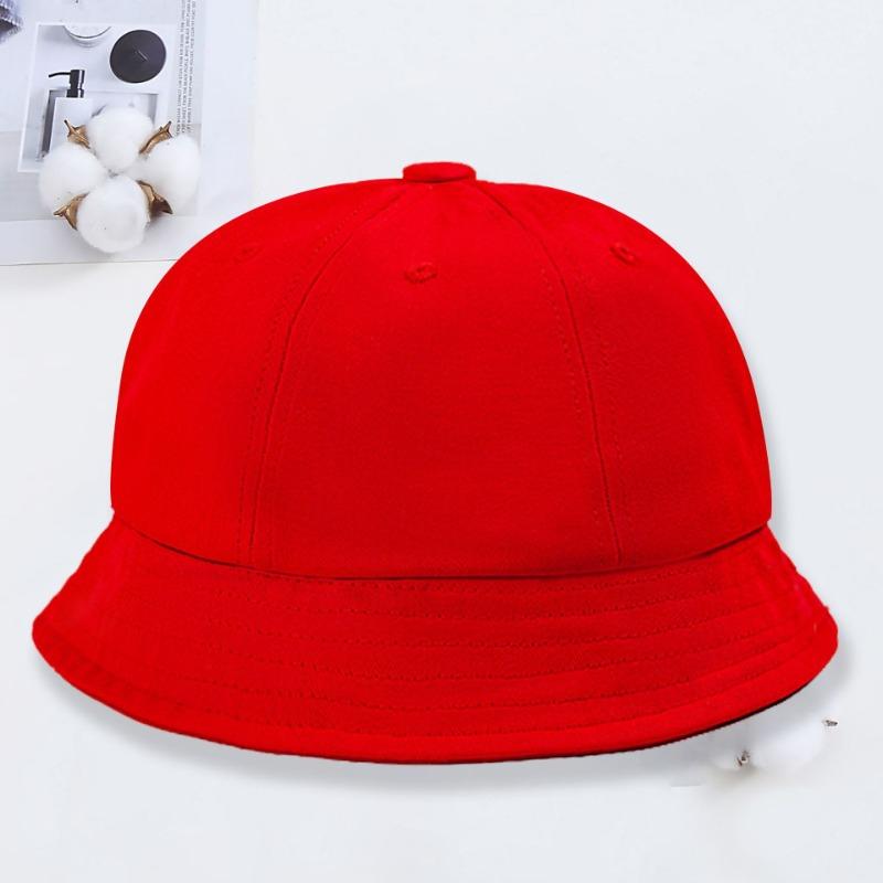 Children's Small Yellow Hat Print Kindergarten Dome Basin Hat Student Sun Hat Cute Ball Hat Sun Protection Bucket Hat