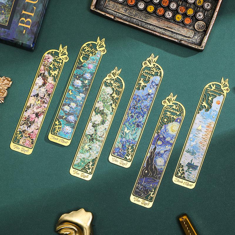 Креативная металлическая полая закладка в китайском стиле, ретро-цветочная закладка, металлическая закладка, школьные принадлежности для детей