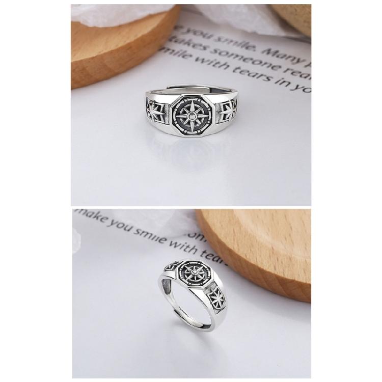 Ретро Звездные Кольца Регулируемый Размер с Шестиугольным Отверстием Унисекс Хип-Хоп Украшения Подарок для Фаната Аниме