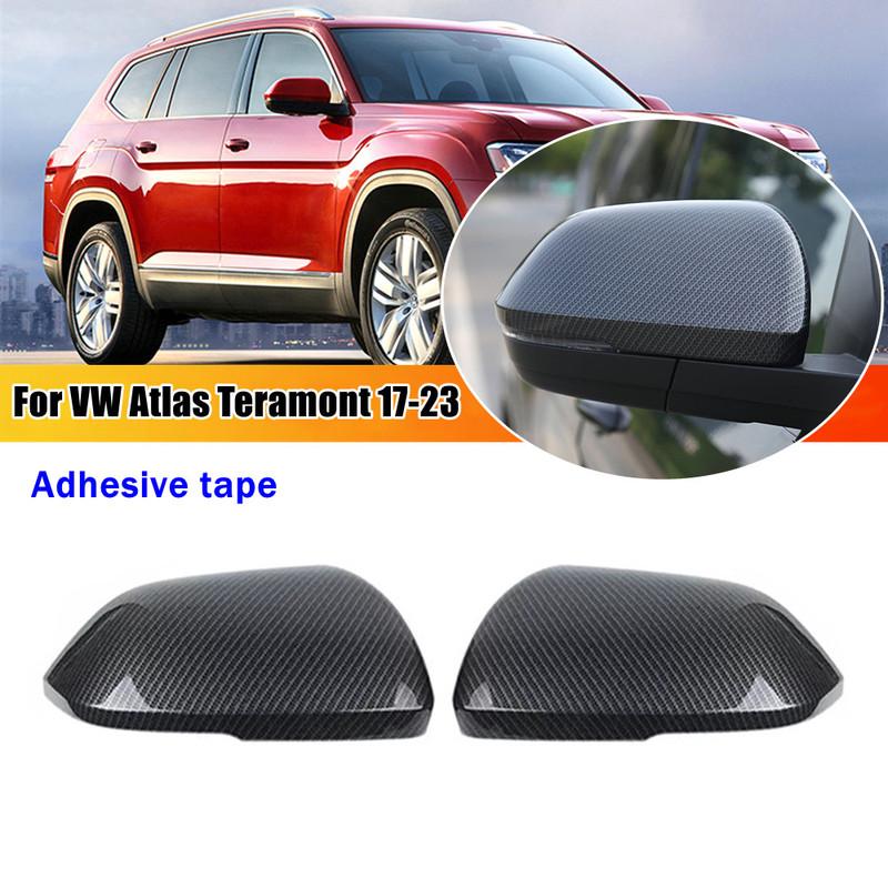 For Volkswagen VW Atlas Teramont 2017 2018 Car Rearview Side Mirror Cover Wing Cap Door Shell Trim