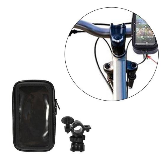 Waterproof Motorcycle Bicycle Phone Handlebar Mount Holder Bag Stand Bracket