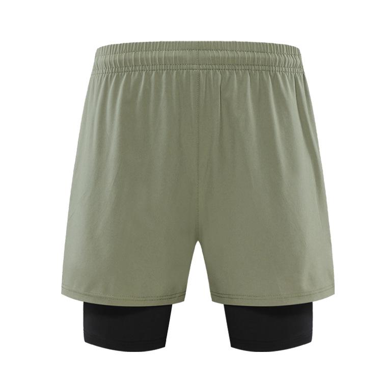 Мужские быстросохнущие летние шорты для баскетбола и бега — двухслойные, с защитой от воздействия окружающей среды, повседневная одежда для фитнеса и тренировок