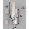 Aaazc12l LIXIL Tostem Crescent Large (Left-Handed) Window (Sash) Parts (Key & Lock) Genuine Product