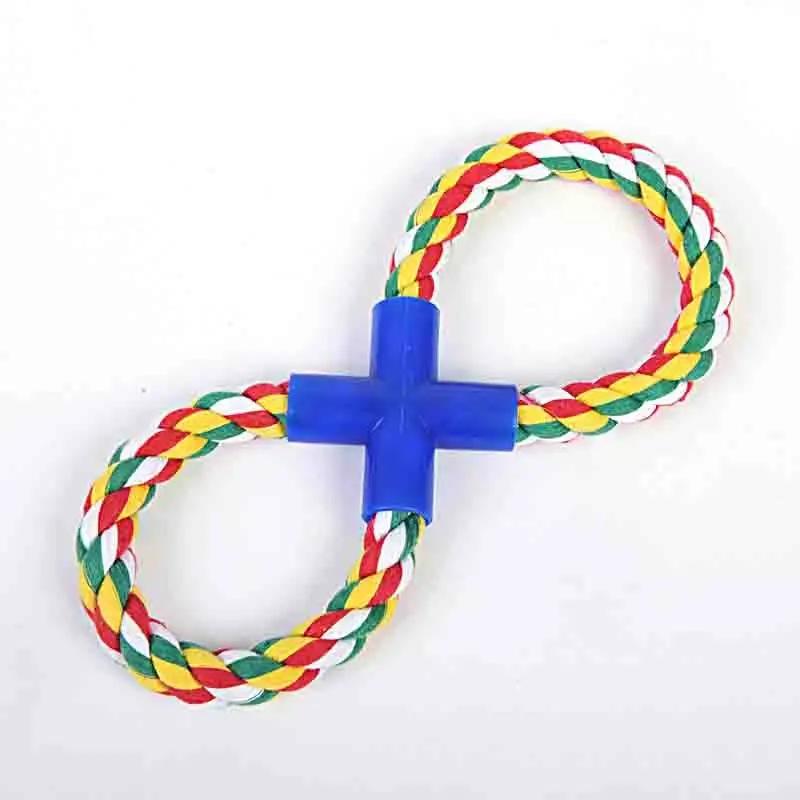 Cleaning Tooth Toys Pet Supplies Durable Braided Rope Toy Cat Dog Cotton Rope Ball Toys for Dogs