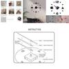 Premium 3d Diy Coffee Cup Acrylic Mirror Wall Sticker Clock For Modern Home Decoration
