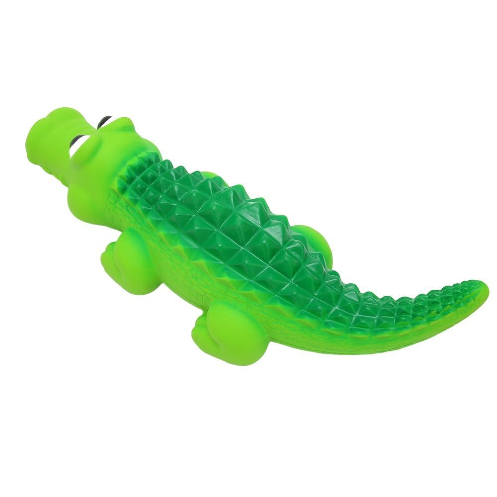 Premium Latex Squeaky Dog Alligator Toy Interactive Dog Training Toy Indoor Daily Playtime