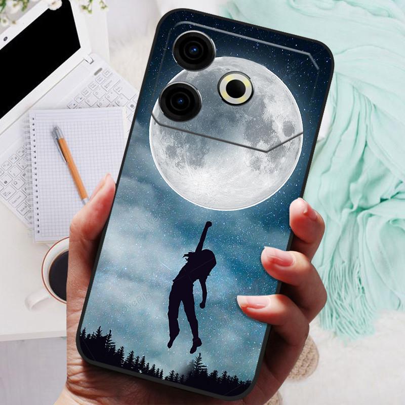 Для чехла Tecno Pova 6 Neo Pova6 Neo Роскошный телефон Силиконовая задняя крышка Для чехлов Tecno Pova 6 Neo Pova 6Neo Защитная оболочка Capas