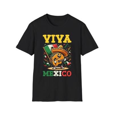 Футболка Viva Mexico, Смешная футболка с тако, Футболка Cinco de Mayo, Унисекс Softstyle