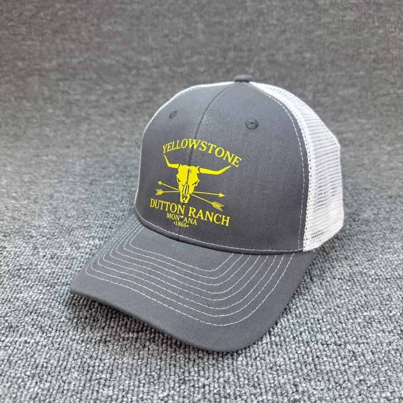 Unisex Printed Bull Mesh Baseball Cap Sun Protection Breathable Adjustable Hat Outdoor