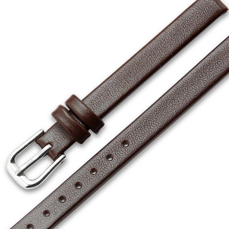 Тонкий ремешок на запястье с пряжкой-пряжкой, повседневный, из натуральной кожи, сменный ремешок для женских часов, тонкие аксессуары для женских часов