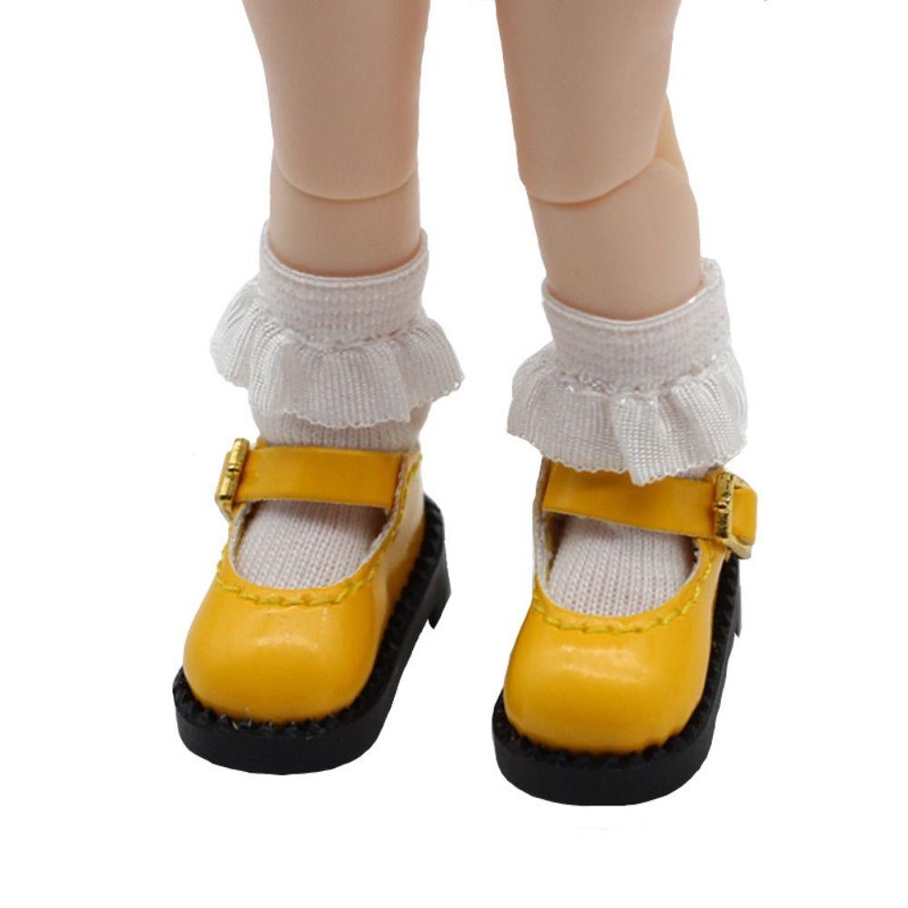 1 пара PU кожа 12 BJD кукольные туфли PU с круглым носком OB11 Туфли принцессы ob11 кукольные сандалии ob11 кукольные