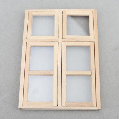 1/12 Кукольный домик Оконная мебель Мини DIY Ставни Миниатюры Дерево для Спальни
