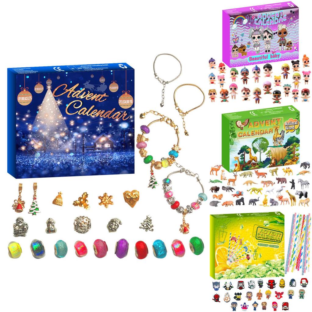 Захватывающая Рождественская Слепая Коробка «Мир Животных» для Детей с Плюшевыми Игрушками