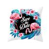Summer Tropical Plant Flamingo Decorative Pillowcase Green Leaf Pillowcase Flamingo Pillowcase