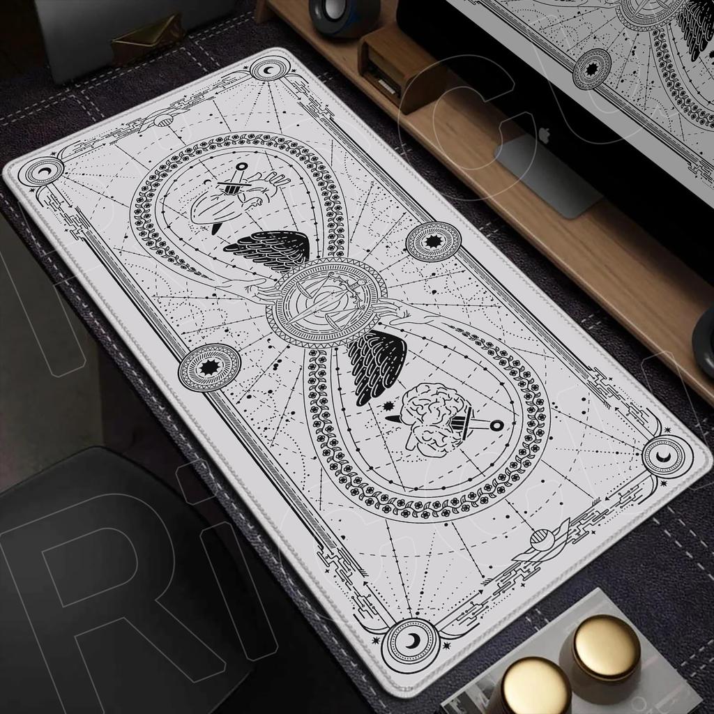 XXL Angel Card Tarot Design Mouse Pad Game PC Accessories Desk Mat Large Computer Office Mousepad Antislip expandMats carpet