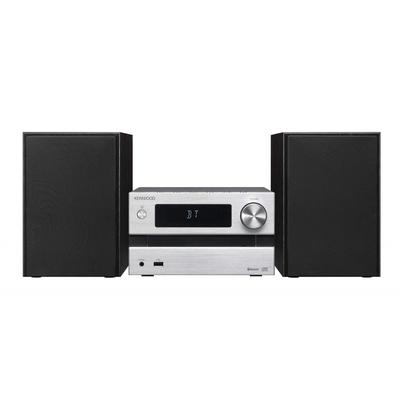 JVC Kenwood KENWOOD M-EB50-S Компактная Hi-Fi система с поддержкой Bluetooth 25 Вт+25 Вт, серебристая