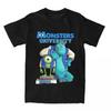 Мужские Женские Футболки Monsters Inc University Хлопковые Топы С Коротким Рукавом С Круглым Вырезом Футболка Подарочные Футболки Повседневные Милые Топы