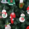 Non-woven Fabric Snowman Christmas Pendant Gloves Christmas Ornament  Noel Navidad
