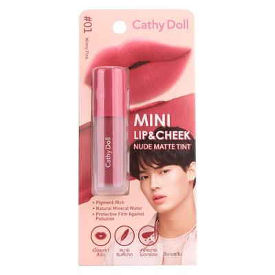 MINI LIP & CHEEK NUDE MATTE TINT № 01-08 2,1 г - Тайская косметика для макияжа