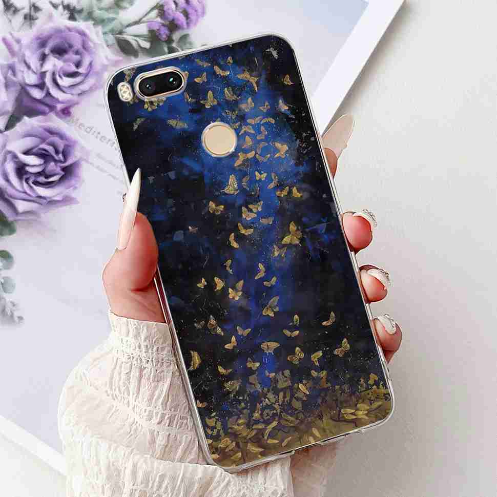 Чехол для Xiaomi Mi A1 MDG2 MDI2, модная расписная крышка из мягкого силикона TPU для Xiaomi Mi A1 Mi 5X 5.5", разноцветный цветочный чехол для телефона