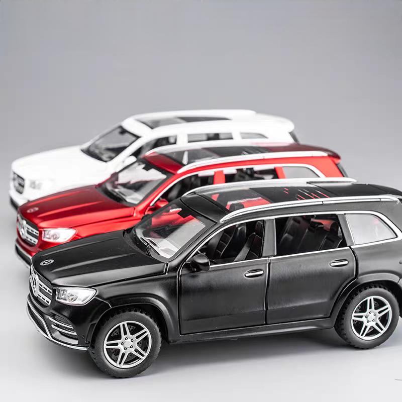 Mercedes Benz GLS580 4 Matic Роскошный внедорожник Симуляция Литье под давлением и Игрушечные транспортные средства Звуки и Свет Машинка с инерционным механизмом 1:Модель из сплава 32