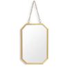 Round/Hexagonal/Rectangle Creative Makeup Mirror Metal Chain Wall Hanging Mirror  Bathroom