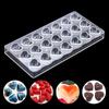 21 Heart-shaped Clear Chocolate Mould DIY Baking Acrylic Chocolate Maker Candy Mold Baking Pastry Tool