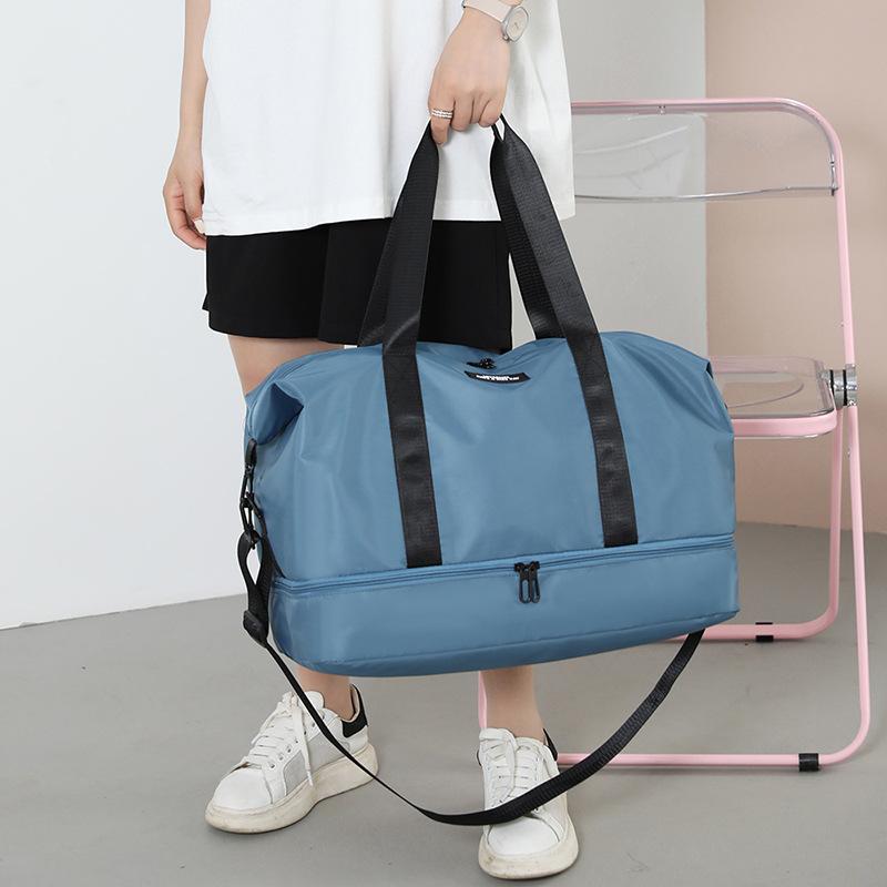 Легкая большая вместительная сумка для фитнеса, нейлоновая дорожная сумка для мужчин и женщин, одинаковая модная спортивная сумка для отдыха, большая сумка