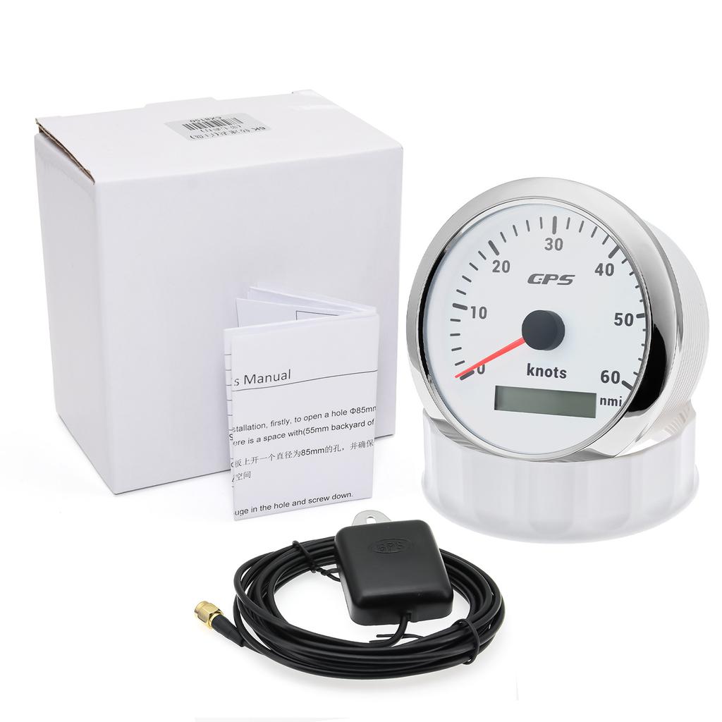 7 цветов подсветки 85 мм GPS спидометр с GPS антенной для 12В24В лодки автомобиля грузовика скорость морская карта датчик метр