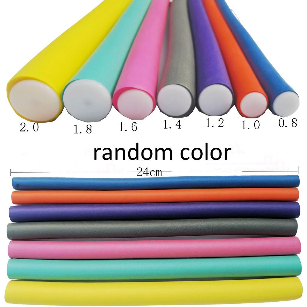 10 шт. гибкие щипцы для завивки волос, бигуди для волос, мягкая пена, изгибающиеся кудри, гибкие ролики, инструменты для укладки волос, валик для волос без нагрева