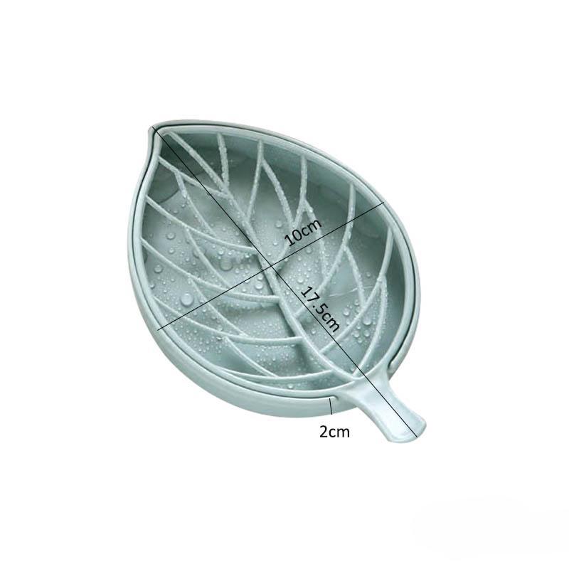 Многофункциональный контейнер для мыла, портативные аксессуары для ванной комнаты, мыльница в форме листа, мыльница, 1 шт.