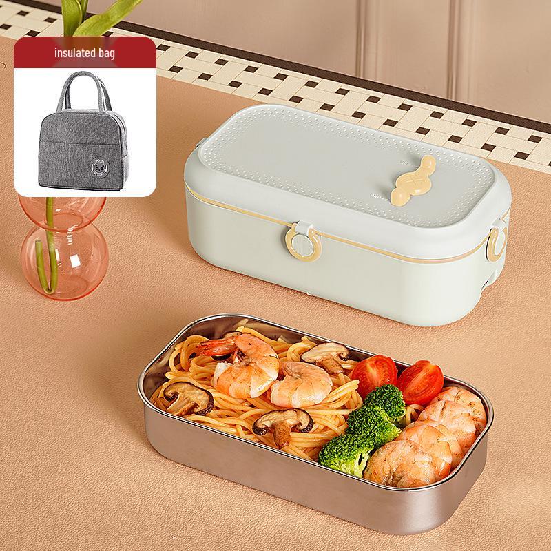 Изолированный электрический термо-ланч-бокс на одного человека