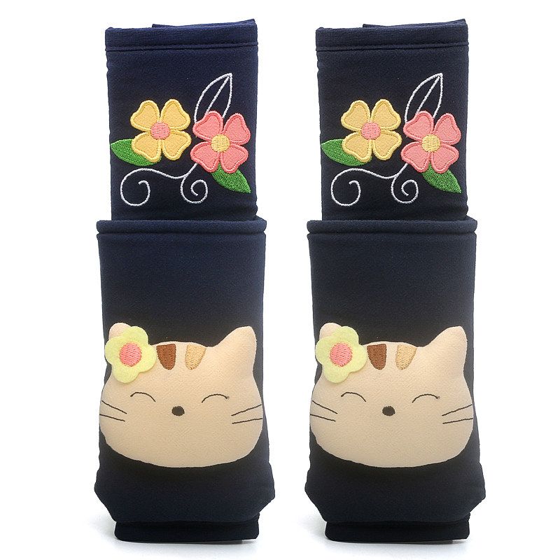 Kine Cat Little Cat New Arrival Stereo Car Safety Belt Shoulder Pad Cover Universal Cartoon Refrigerator Door Handle Ornament Female