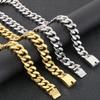 70CM Length Chain Necklace for Men 20MM Width Stainless Steel Curb Cuban Link Chains On Neck Jewelry Mens Necklaces Accessories