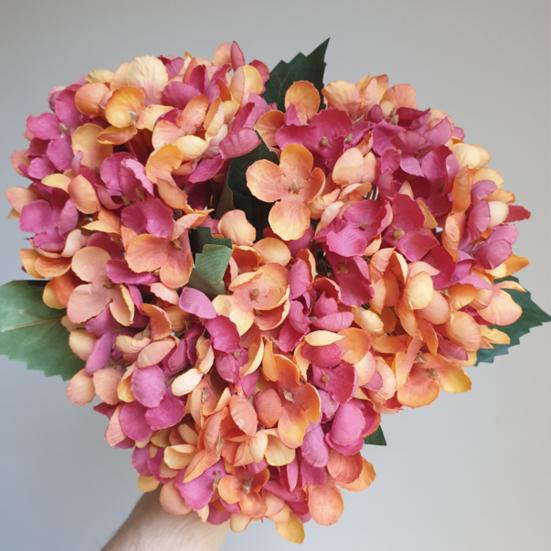 Artificial Flowers Full Hydrangea DIY Faux Flower Silk Reusable Fake Floral Plant