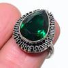 Хромовый диопсид Ручной работы 925 Стерлинговое серебро Ювелирное кольцо Размер 7 W0y53