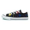 Converse Chuck Taylor All Star Модные Удобные Низкие Кеды из Канваса Детские Кроссовки Черный Желтый Разноцветный 671908C