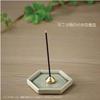 Kameyama KOH Incense Holder 1 Piece & Plate, Gray,
