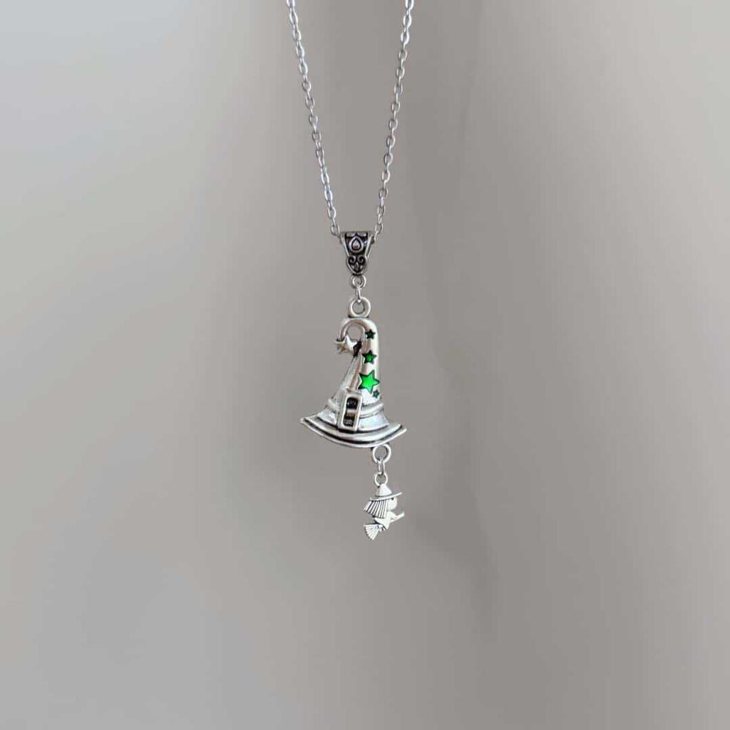 Оригинальное ожерелье-подвеска в виде шляпы ведьмы на Хэллоуин - Аксессуары на тему костюмов - Ювелирные изделия на заказ