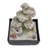 Indoor Fountain Ornament with LED Light Home Office Tabletop Resin Feng Shui Decoration CraftUK