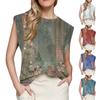 Женский топ с короткими рукавами, летняя майка с принтом, базовая футболка, повседневная свободная одежда