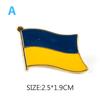 U.S.A & Ukraine Friendship Badge Flag Brooch National Flag Lapel Pin Collections