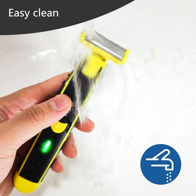 Прецизионный триммер IPX5 для бритья тела Электрическая бритва для интимных вечеринок для мужчин Мокрая сухая борода Грудь Руки Подмышки для бритья против воды