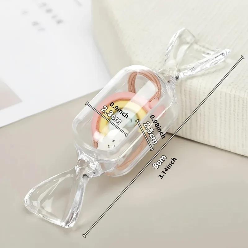 10 шт./набор, симпатичная мини-пластиковая коробка для конфет для свадеб, детских праздников и вечеринок - прозрачная и удобная для самостоятельного изготовления